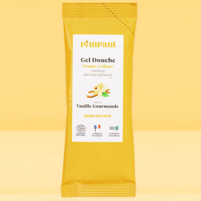 Gel douche poudre à diluer vanille gourmande - 25g - Pimpant