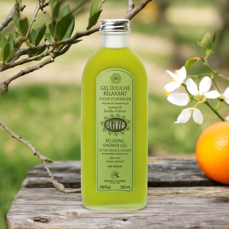 Entspannendes Bio-Duschgel mit Olive und Orangenblüte – 230 ml – Marius Fabre