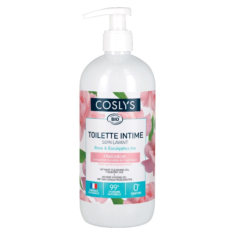 Gel fraîcheur toilette intime BIO rose & eucalyptus - 500ml - Coslys