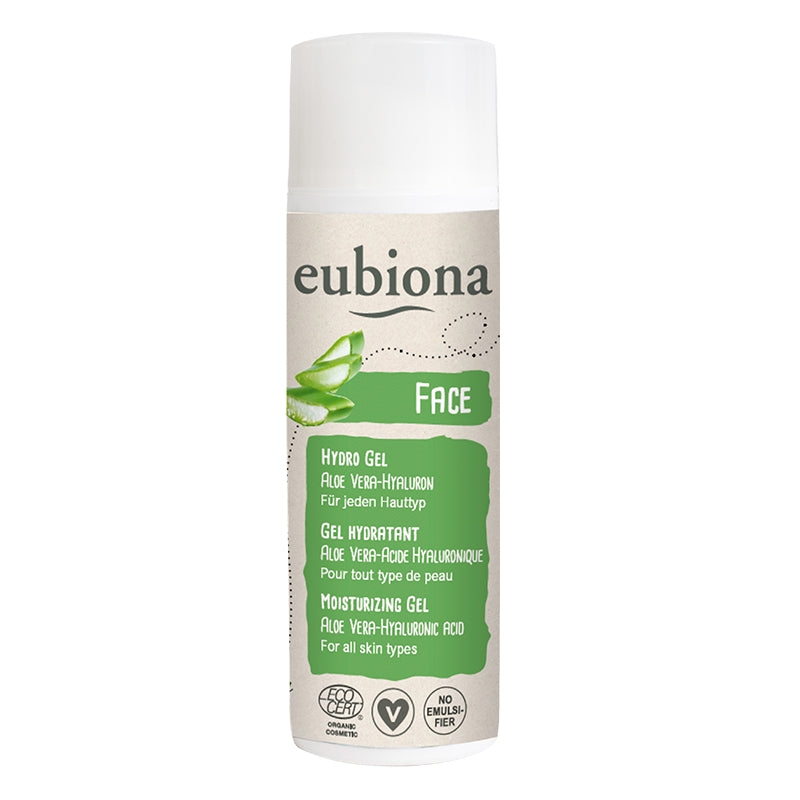 Gel hydratant BIO aloe vera & acide hyaluronique - 50ml - Eubiona