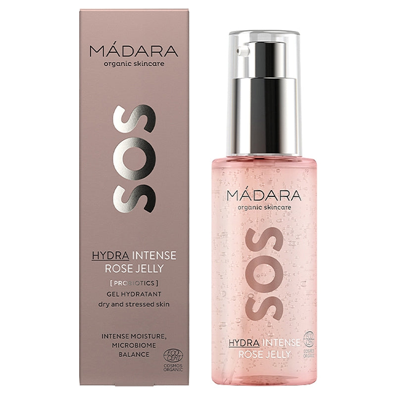 Intensiv feuchtigkeitsspendendes Gel mit Bio-Rose und Hyaluronsäure – 75 ml – Mádara