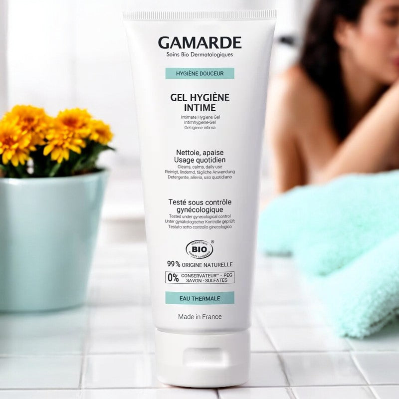 Bio-Intimhygienegel mit Ringelblume und Thermalwasser – 200 ml – Gamarde