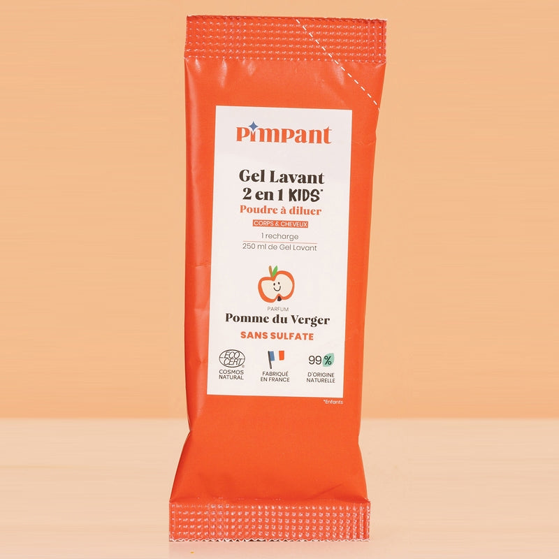 2-in-1 Kinderwaschgel mit Apfelpulver – 25 g – Pimpant
