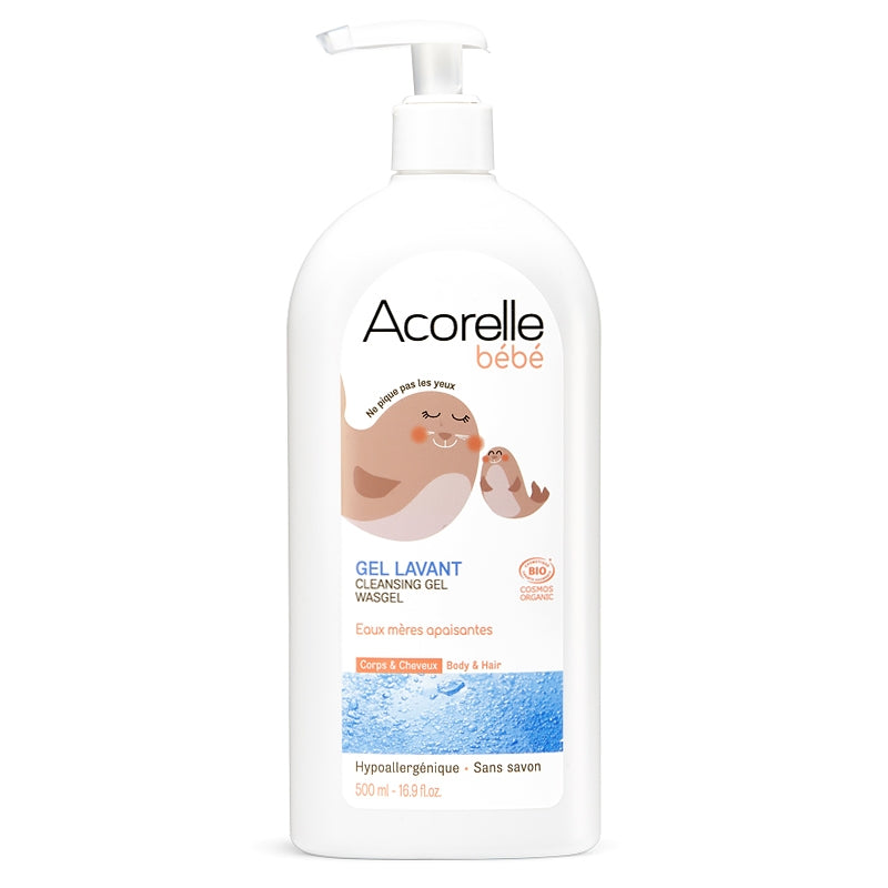 Gel lavant corps & cheveux bébé BIO Eaux Mères - 500ml - Acorelle
