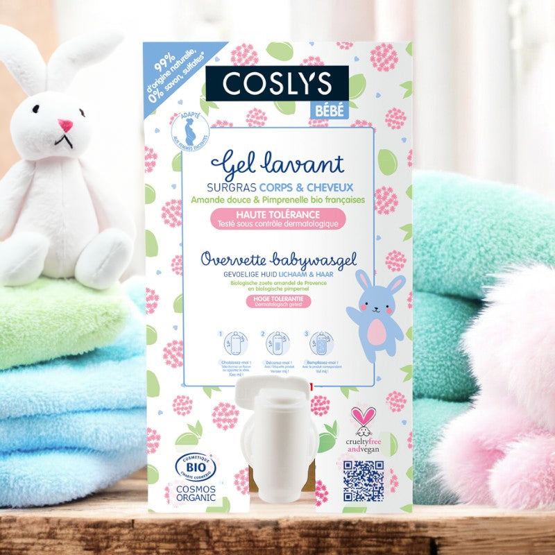 Coslys Bio Extra-Reichhaltiges Baby-Reinigungsgel mit Wiesenknopf - 10 kg