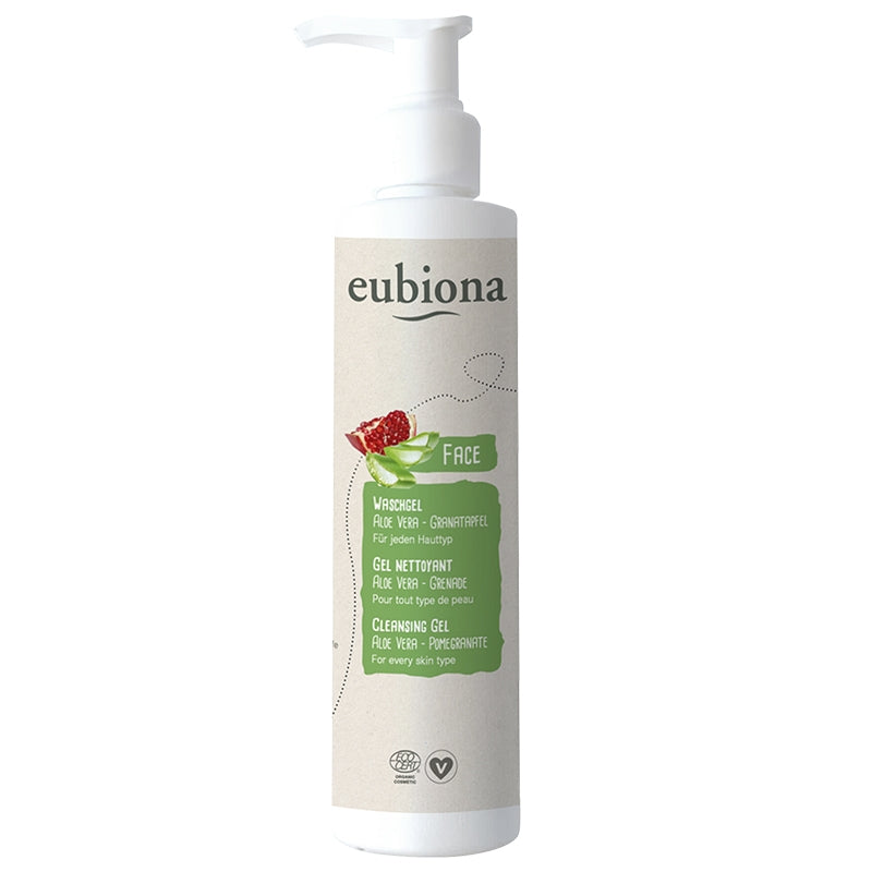 Gel nettoyant BIO aloe vera & grenade - 200ml - Eubiona