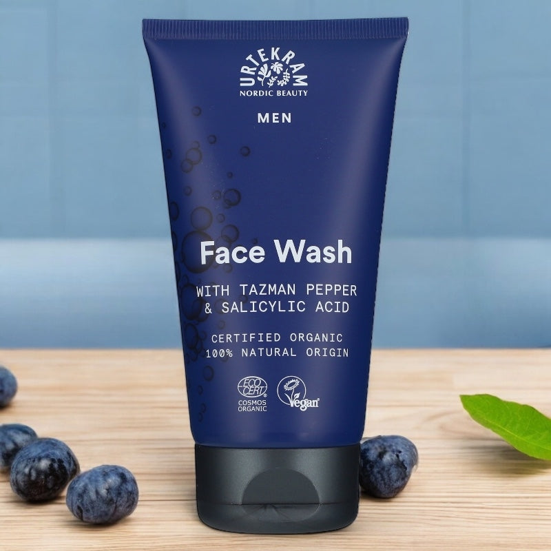 Bio-Salicylsäure-Reinigungsgel für Männer – 150 ml – Urtekram