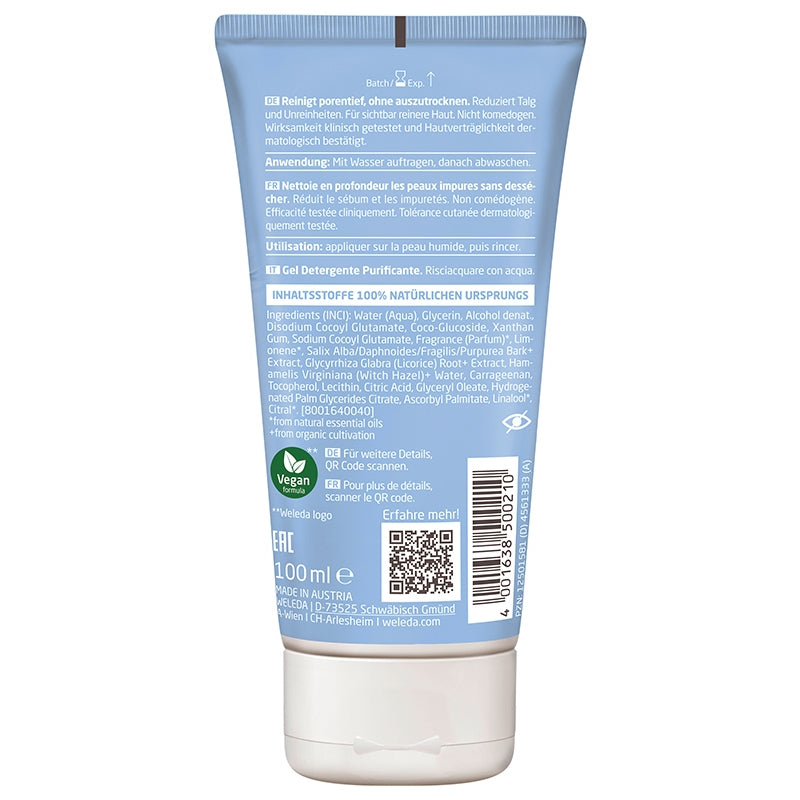 Bio-Reinigungsgel mit Weidenrinde – 100 ml – Weleda