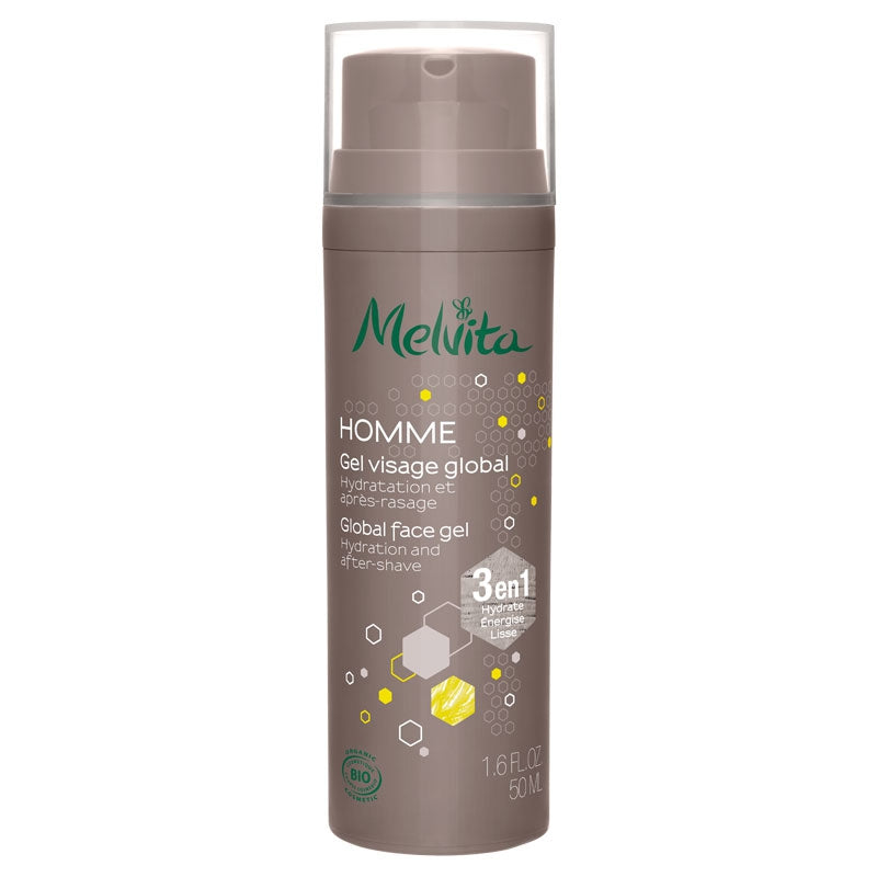 Gel visage global 3 en 1 homme BIO baobab & citron - 50ml - Melvita