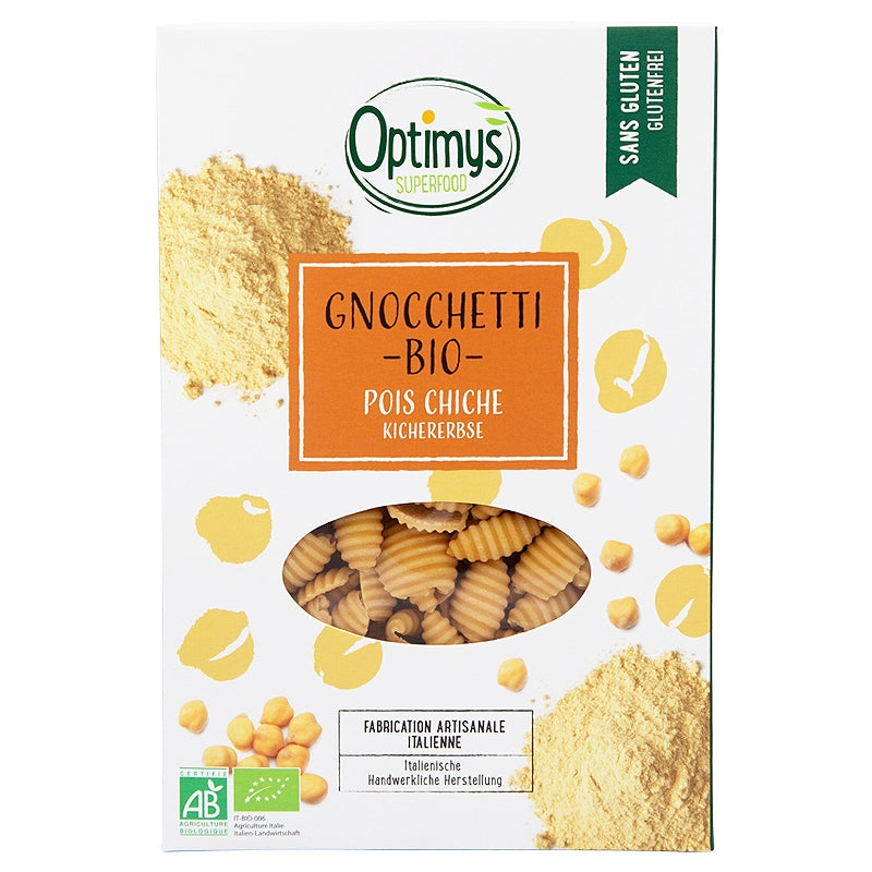 BIO-Kichererbsen-Gnocchetti – 250 g – Optimys
