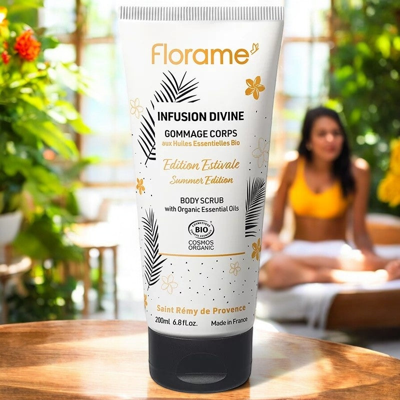 Bio-Aprikosen- und Rhyolith-Körperpeeling – 200 ml – Florame