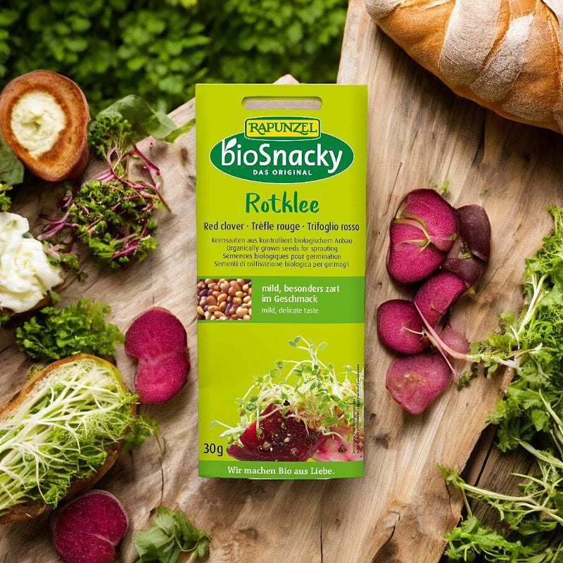 Graines à germer de trèfle rouge BIO - 30g - Rapunzel bioSnacky