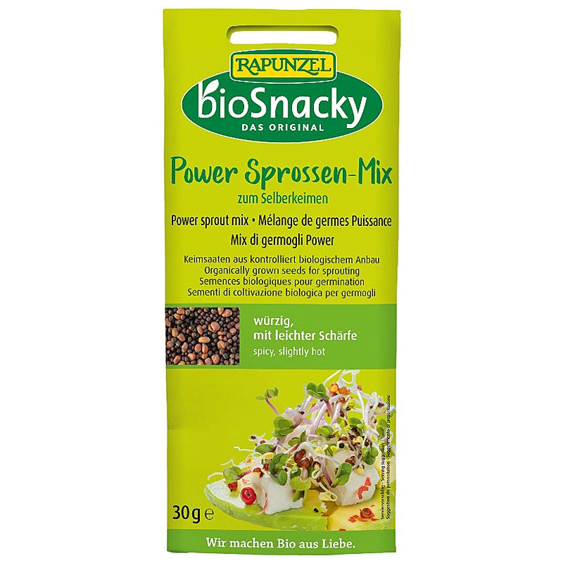 Graines à germer mélange de germes puissance BIO - 30g - Rapunzel bioSnacky