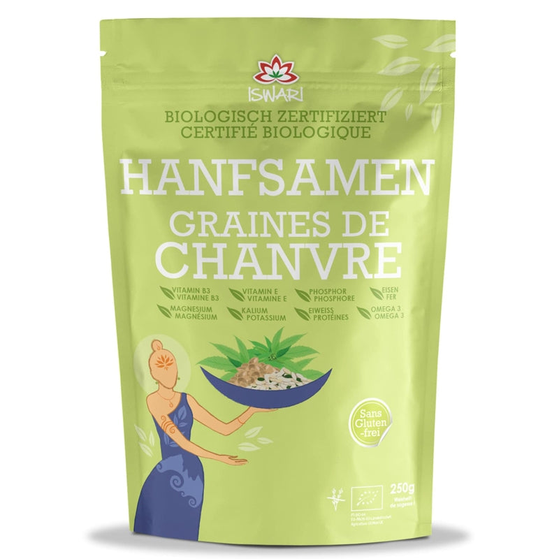 Bio-Hanfsamen - 250 g - Iswari