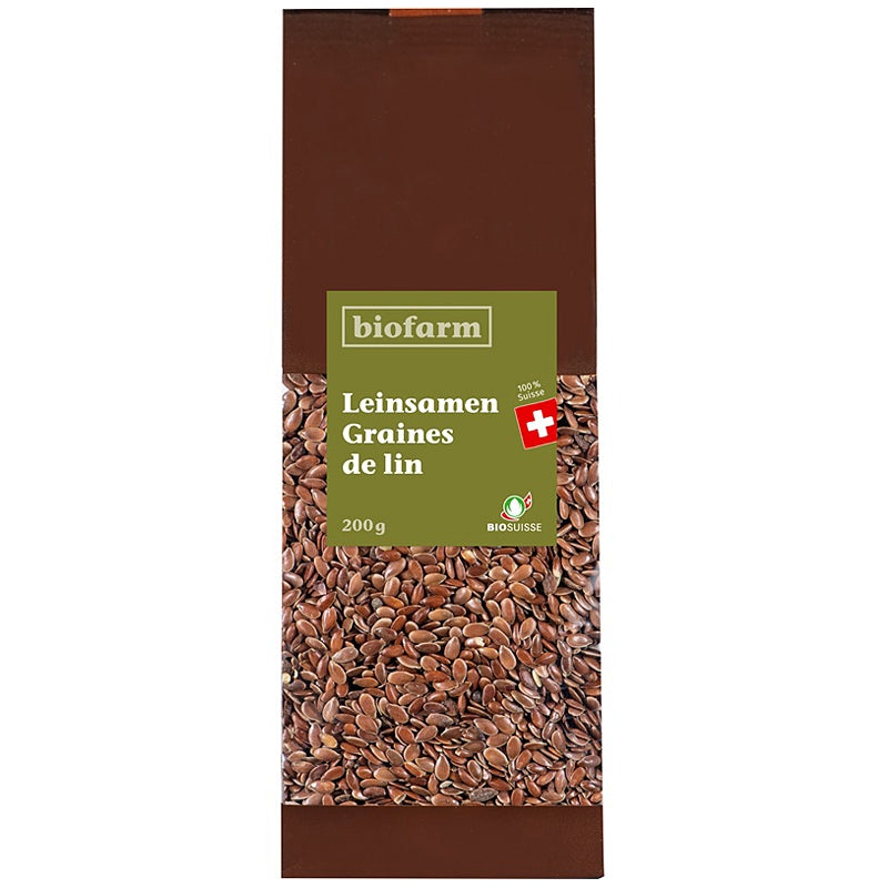 Graines de lin suisse BIO - 200g - Biofarm