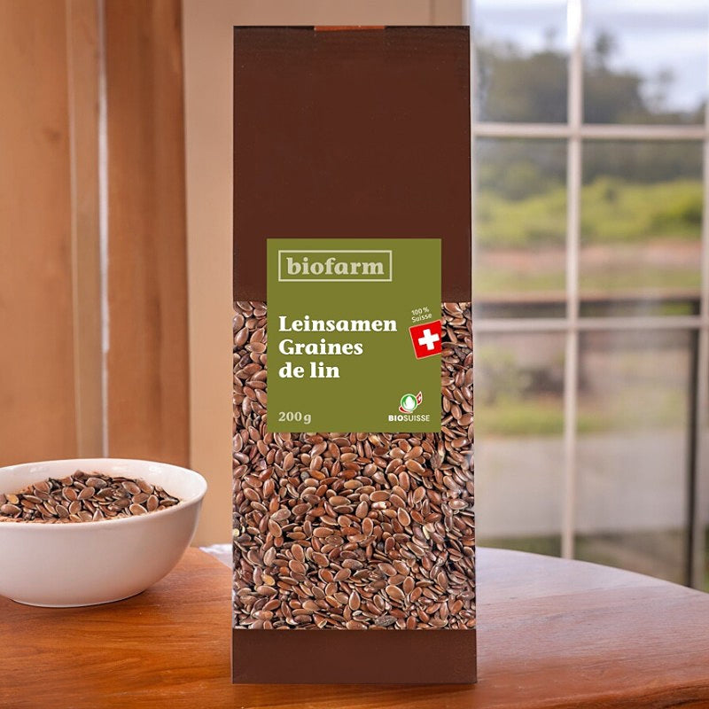 Graines de lin suisse BIO - 200g - Biofarm