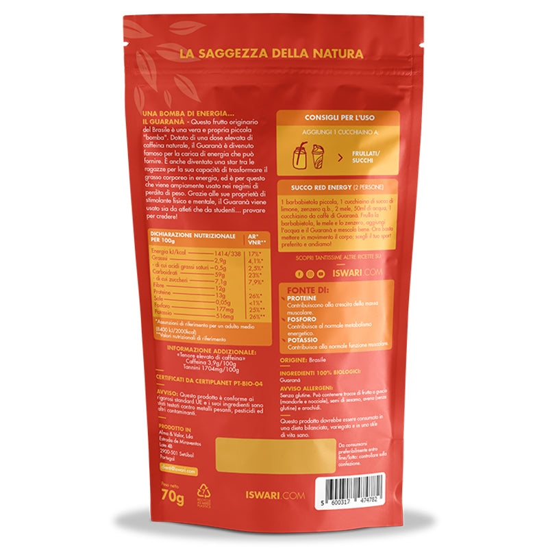 BIO-Guarana-Pulver – 70 g – Iswari