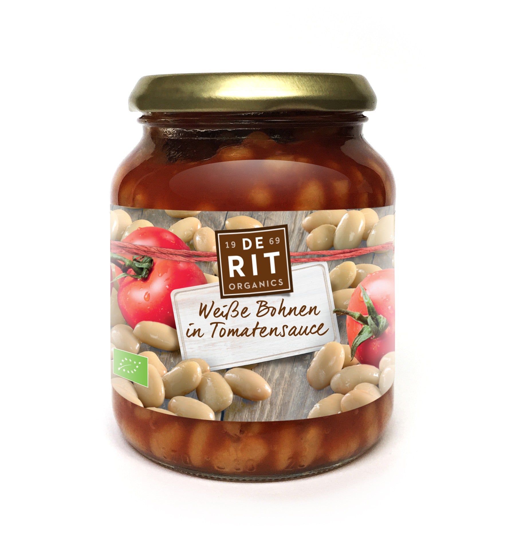 Haricots blancs à la sauce tomate BIO - 360g - De Rit