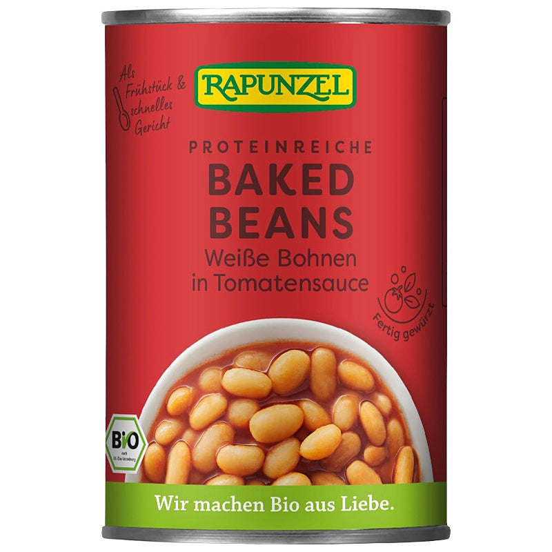 Bio-weiße Bohnen in Tomatensoße (400 g) – Rapunzel