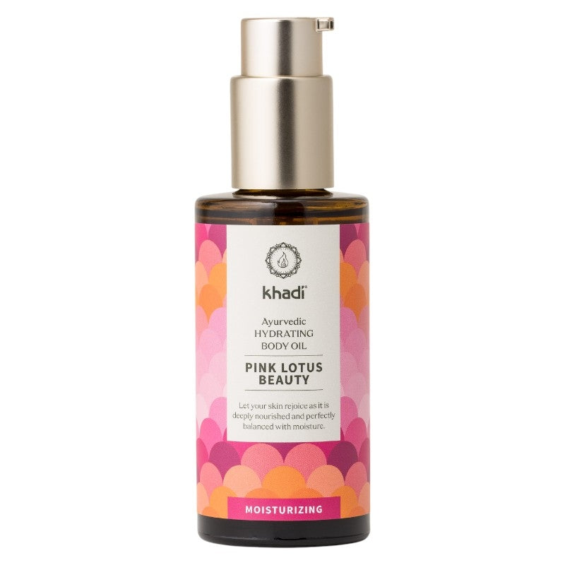 Khadi Natürliches ayurvedisches Körperöl mit Lotusblüte und Neem - 100 ml