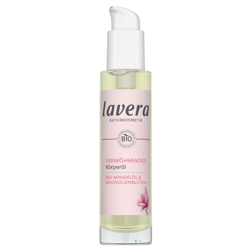 Bio-Körperöl mit Mandel- und Magnolienblüten – 100 ml – Lavera