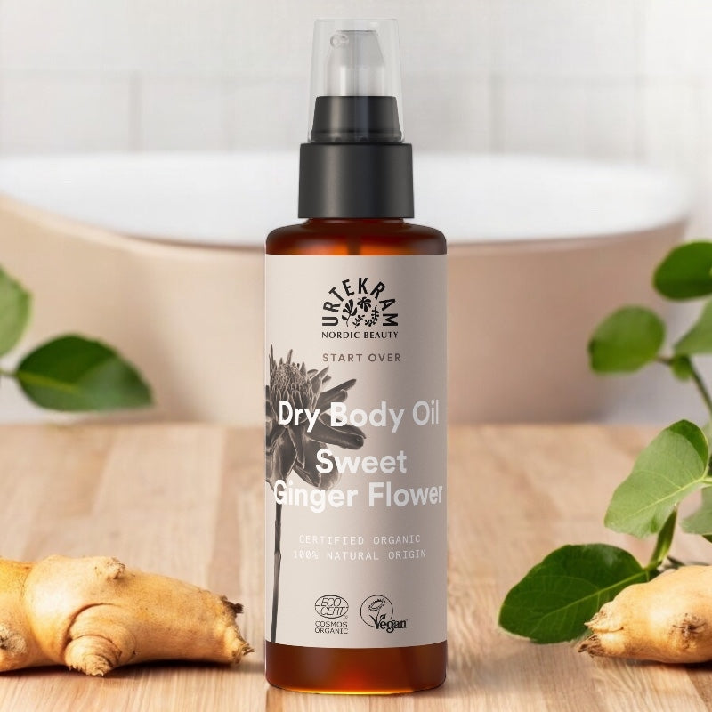 Bio-Körperöl mit getrocknetem Ingwer – 100 ml – Urtekram