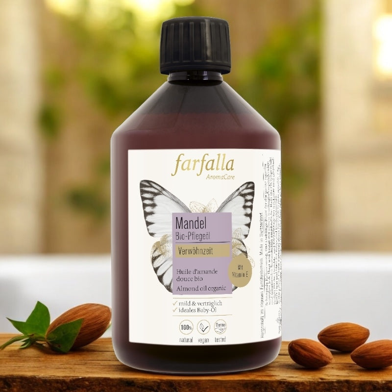 Huile d'amande douce BIO - 500ml - Farfalla
