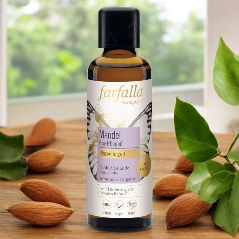 Bio-Süßmandelöl - 75 ml - Farfalle