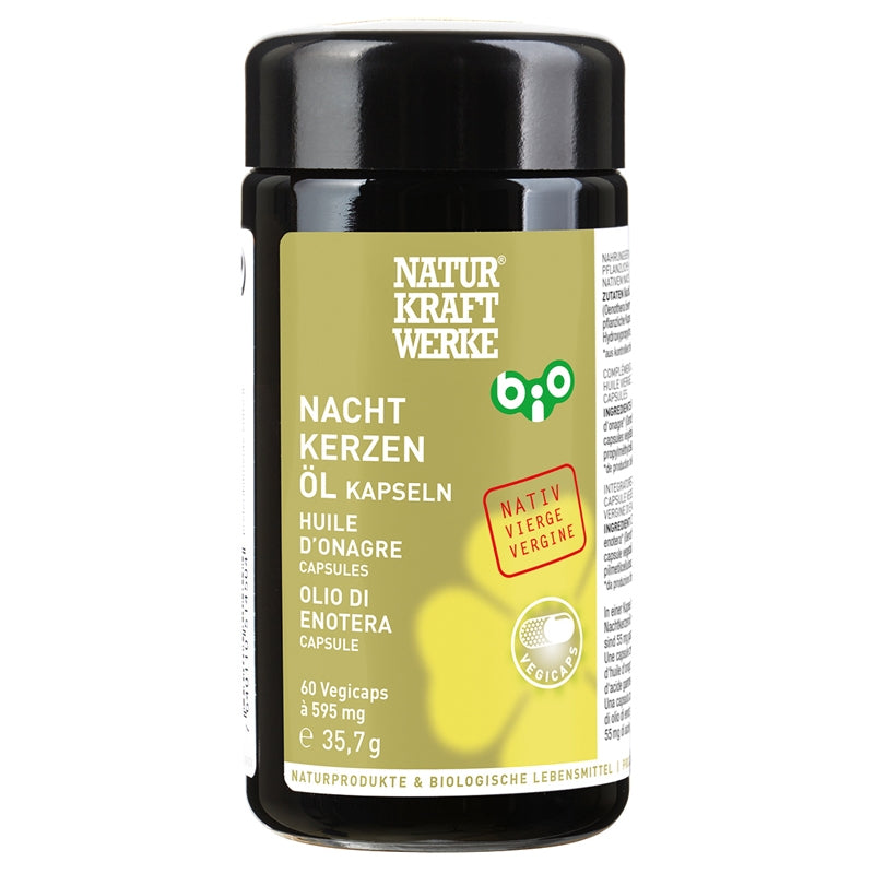 Bio-Nachtkerzenöl – 60 Kapseln à 595 mg – NaturKraftWerke