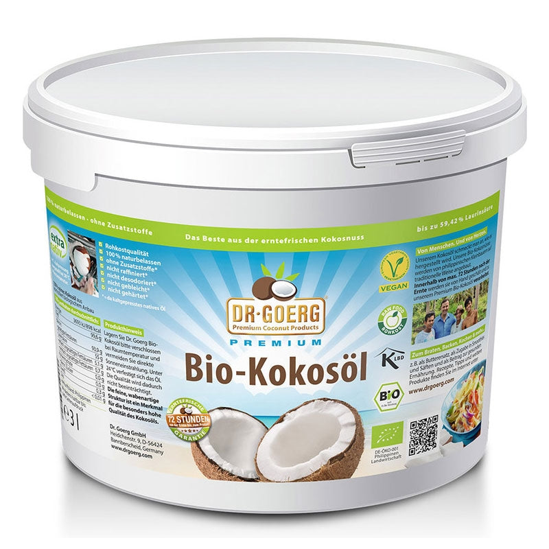 Bio-Rohkokosöl – 3 l – Dr. Goerg