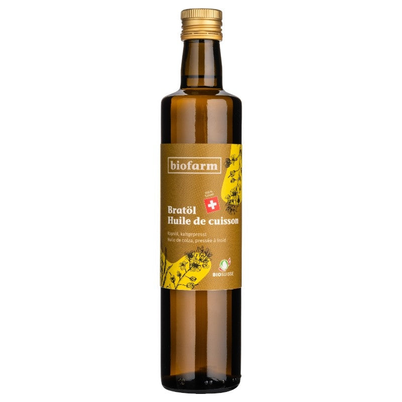 Huile de colza pour la cuisson suisse BIO - 500ml - Biofarm
