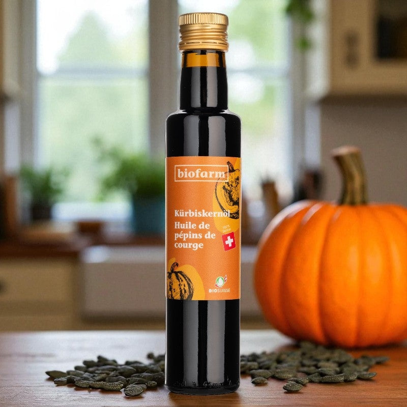 Huile de graines de courge suisse BIO - 250ml - Biofarm