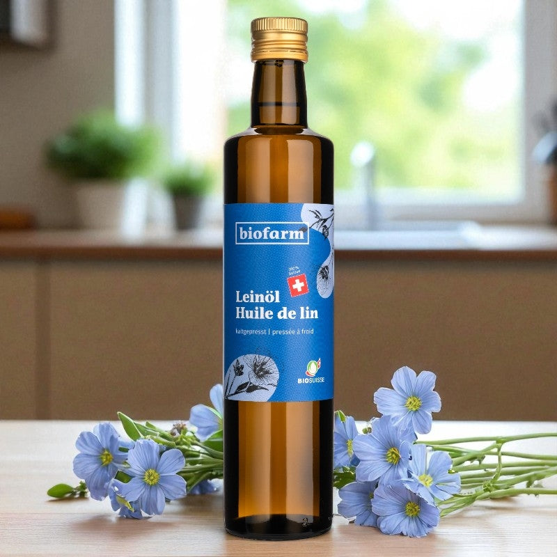 Huile de lin suisse BIO - 500ml - Biofarm