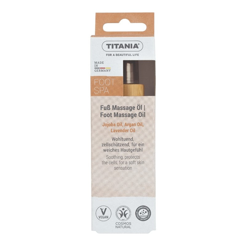 Jojoba- und Argan-Fußmassageöl – 60 ml – Titania