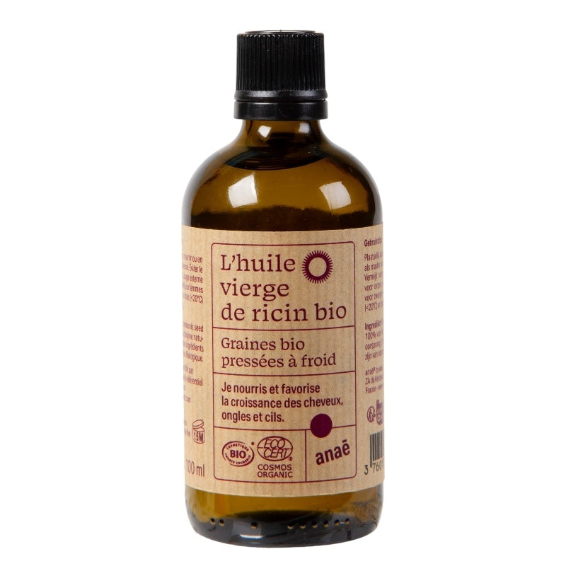 Bio-Rizinusöl (kaltgepresstes Bio-Rizinusöl) – 100 ml – Anaé