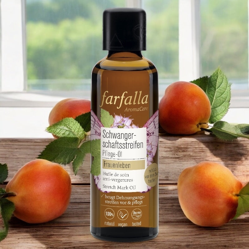 Huile de soin anti-vergetures BIO abricot - 75ml - Farfalla