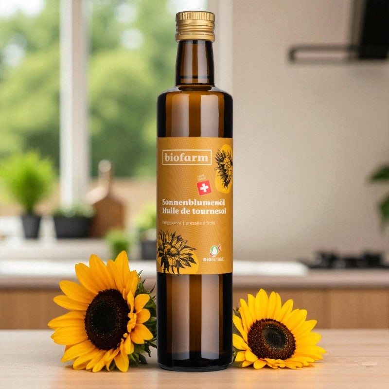 Huile de tournesol suisse BIO - 500ml - Biofarm