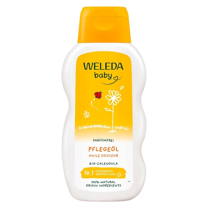 Weleda Bio-Ringelblumenöl für Babys – 200 ml – Duftstofffrei