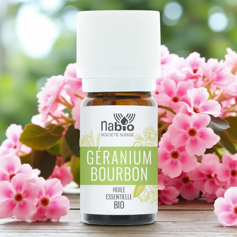 Ätherisches Bio-Bourbon-Geranienöl – 5 ml – Nabio