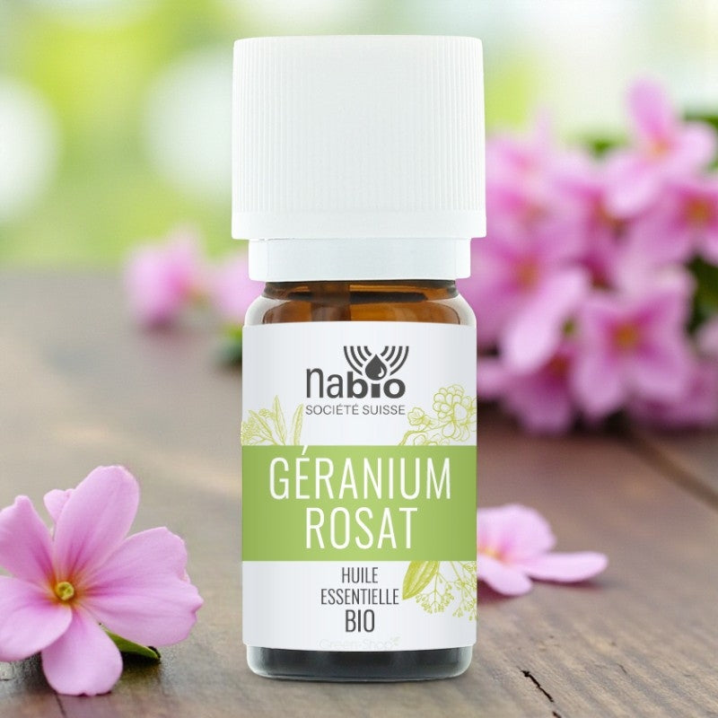 Ätherisches Bio-Rosengeranienöl – 10 ml – Nabio