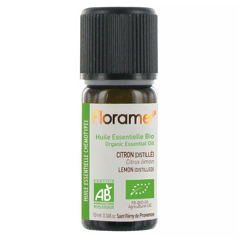 Huile essentielle de citron distille bio 10 ml florame