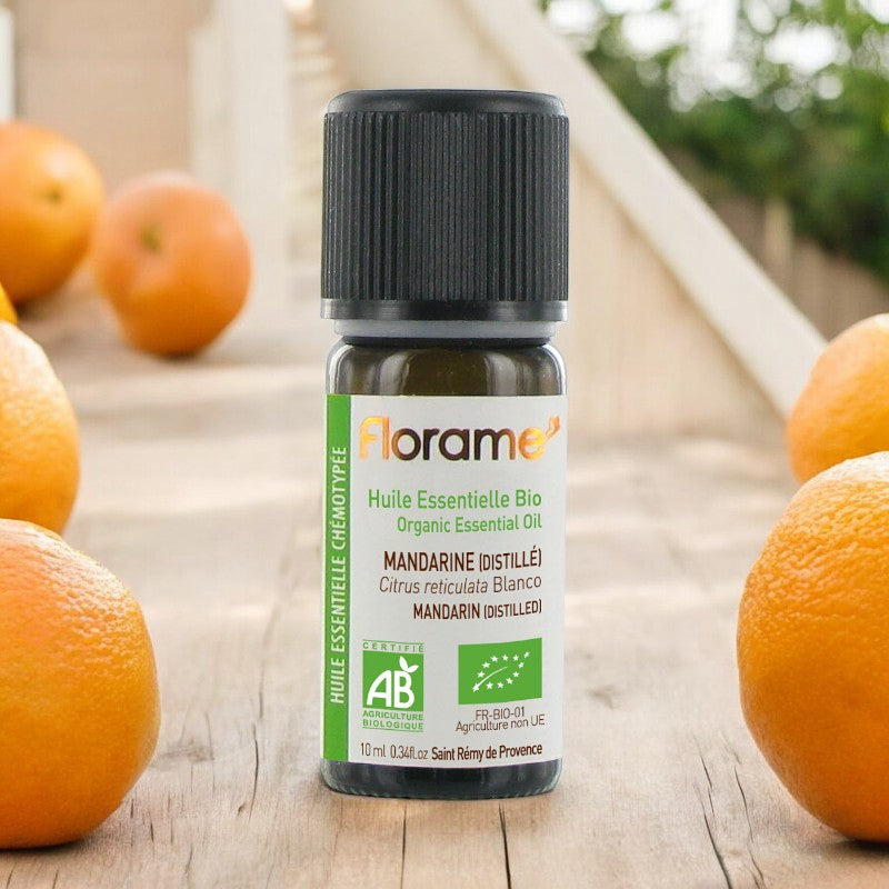 Huile essentielle de mandarine distillee bio 10 ml florame 2