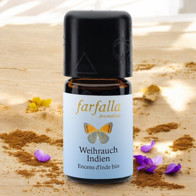 Ätherisches Bio-Weihrauchöl aus Indien – 5 ml – Farfalla