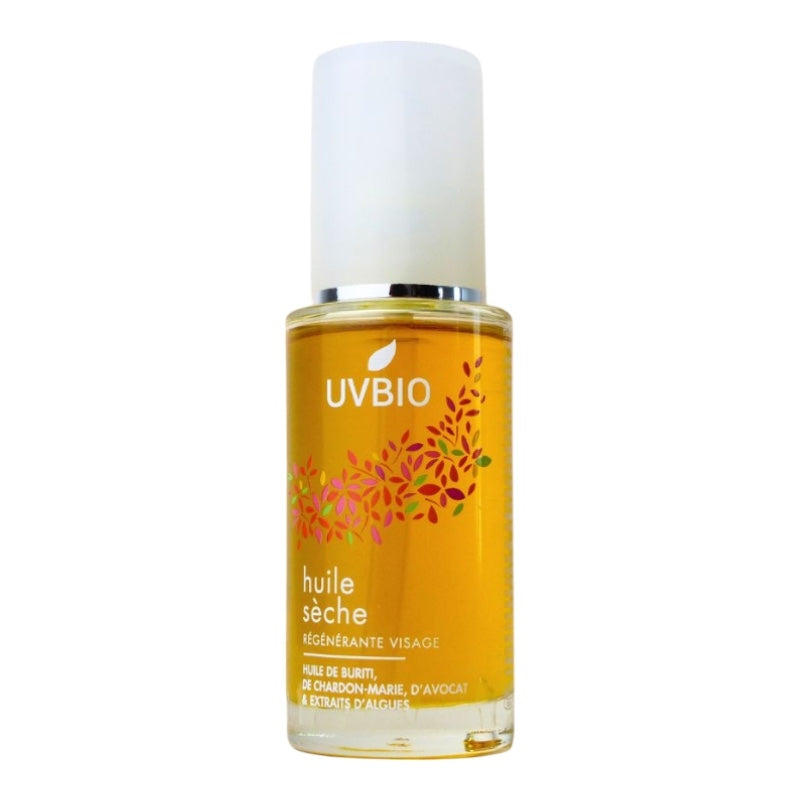Huile sèche régénérante visage BIO avocat & rosier muscat - 50ml - UVBIO