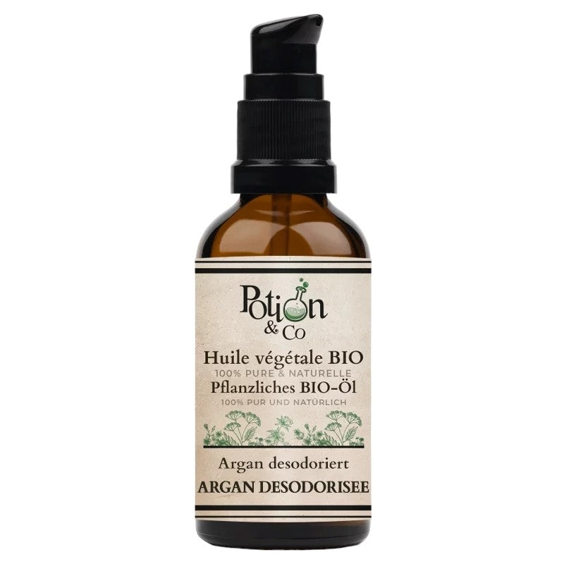 Huile végétale d'argan désodorisée BIO - 50ml - Potion & Co