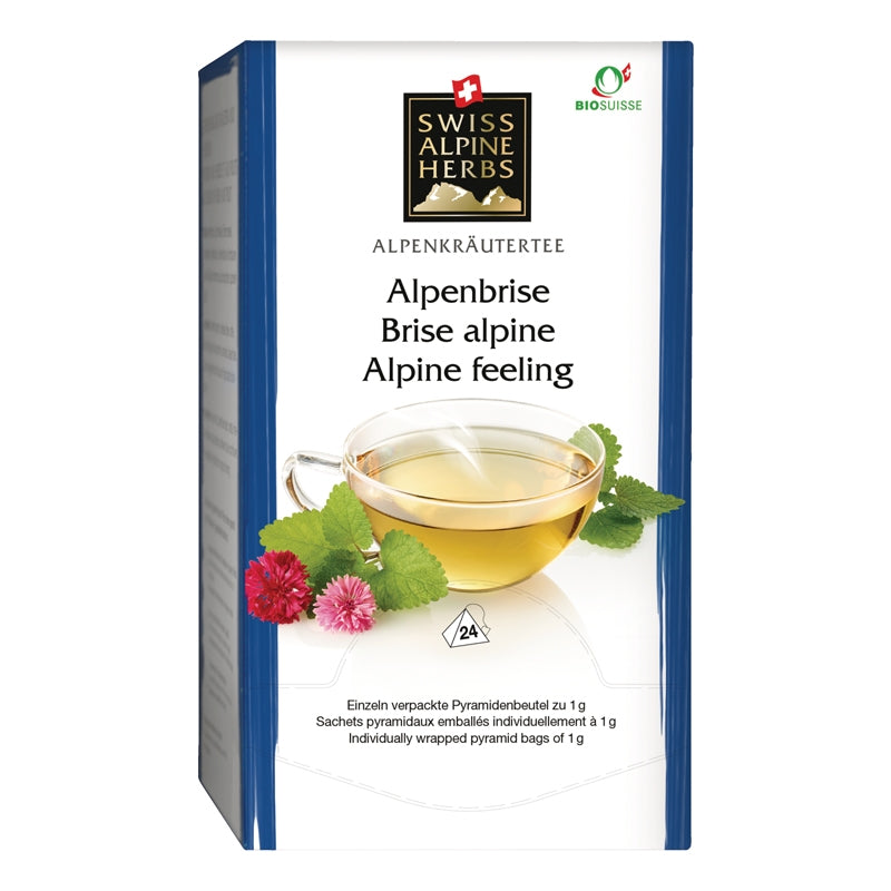 BIO-Alpenbrise-Aufguss – 24 Beutel – Schweizer Alpenkräuter