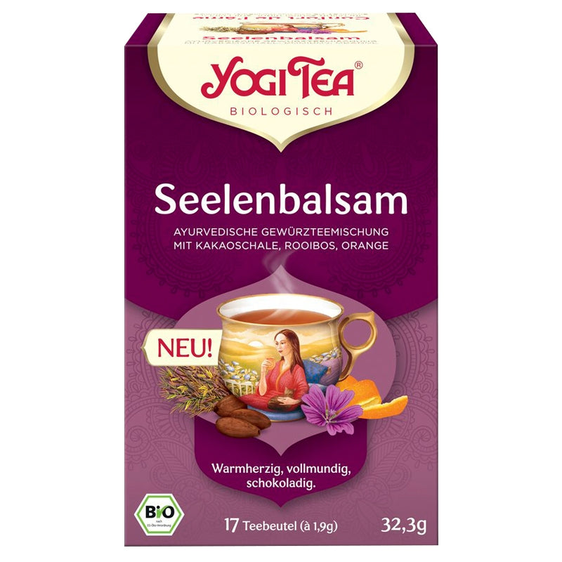 Bio-Kakao, Rooibos- und Orangenaufguss – Balsam für die Seele – Yogi Tea