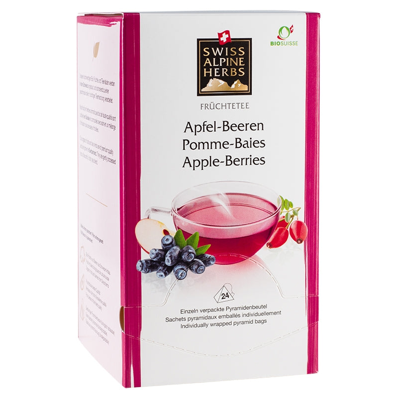 Infusion pomme baies BIO - 24 sachets - Swiss Alpine Herbs