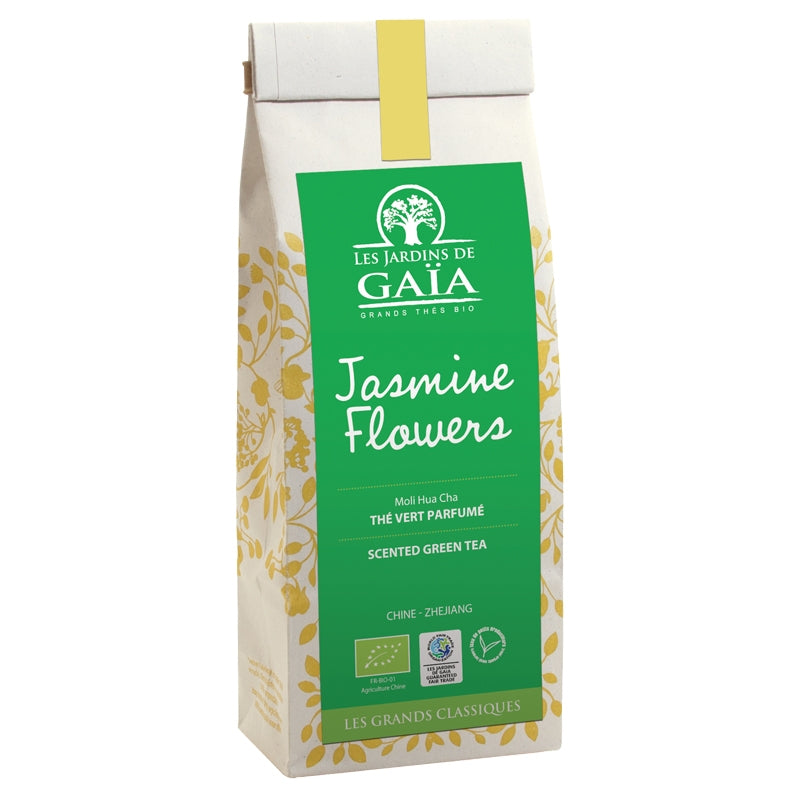 Jasminblüten Bio-Grüntee Moli Hua Cha – 100 g – Les Jardins de Gaïa