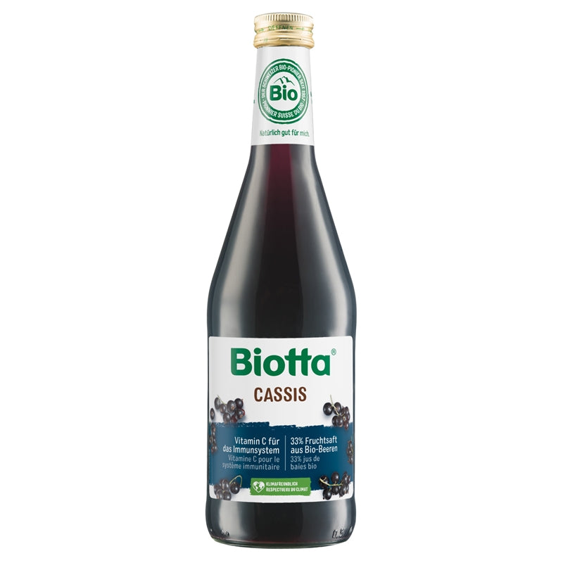 Bio-Johannisbeersaft mit Aufguss und Agavensirup – 500 ml – Biotta
